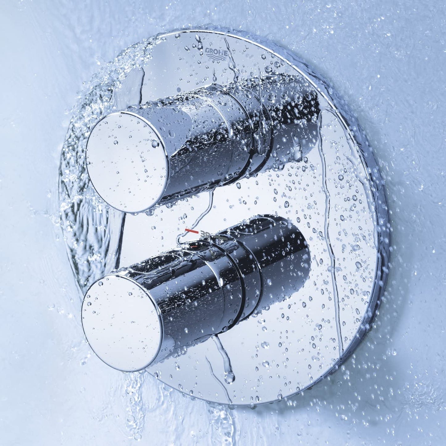 GROHE Grohtherm 3000 Cosmopolitan Thermostatic Shower Trim for Rapido T-Concealed Thermostat - chrome