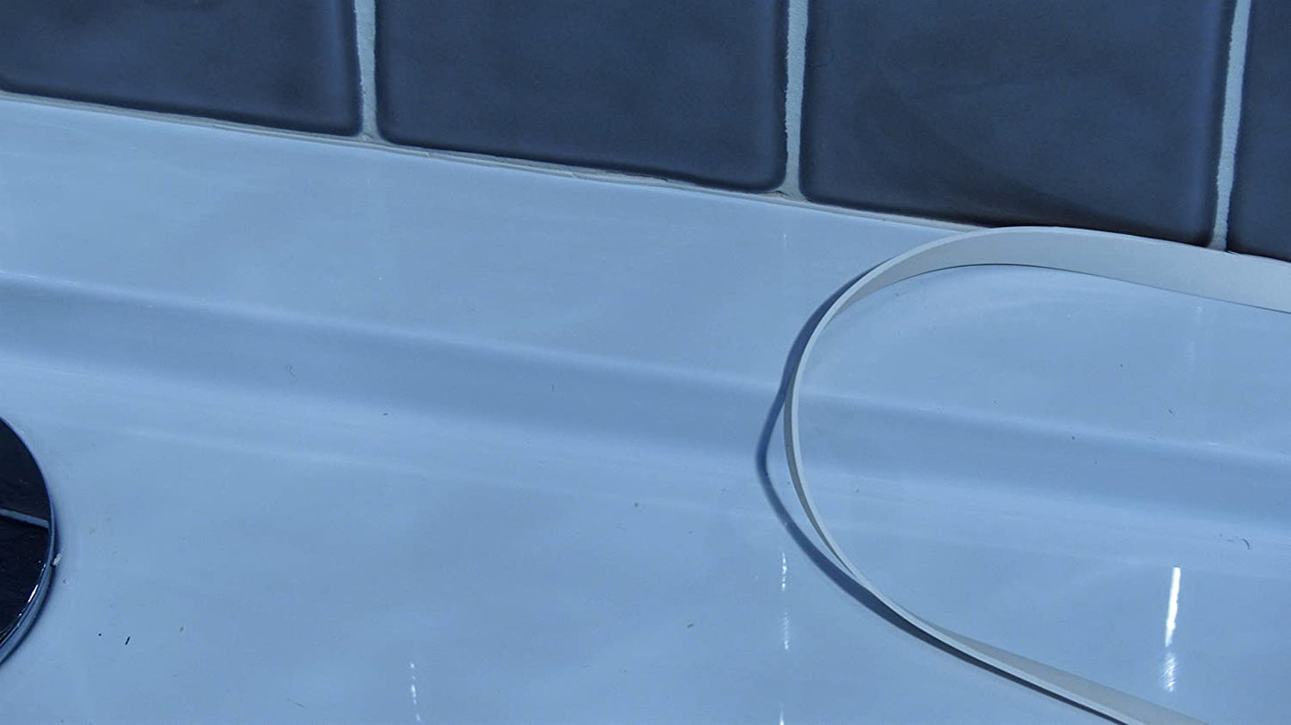 ABM Waterstop WS3.2 Bath/Work Top and Shower Seal, White