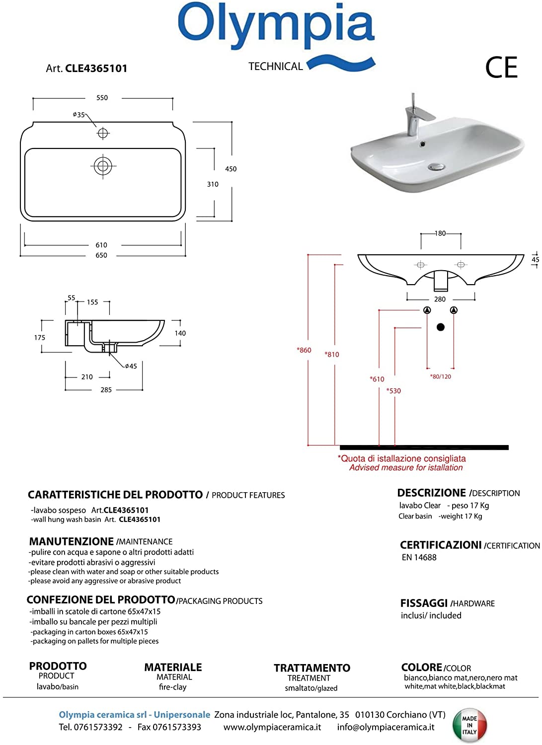 Wash Basins Series Clear