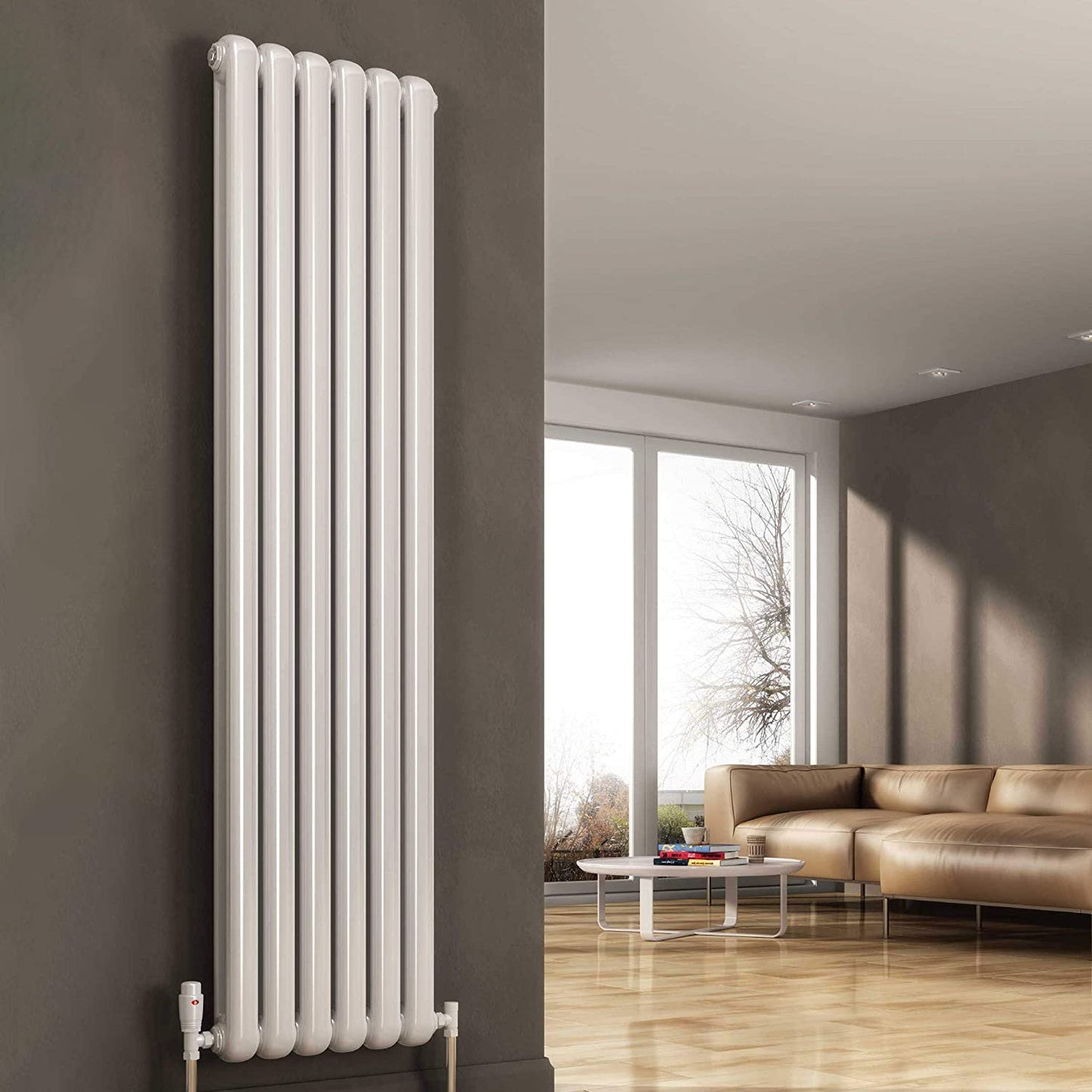 Reina Coneva White Vertical Designer Radiators