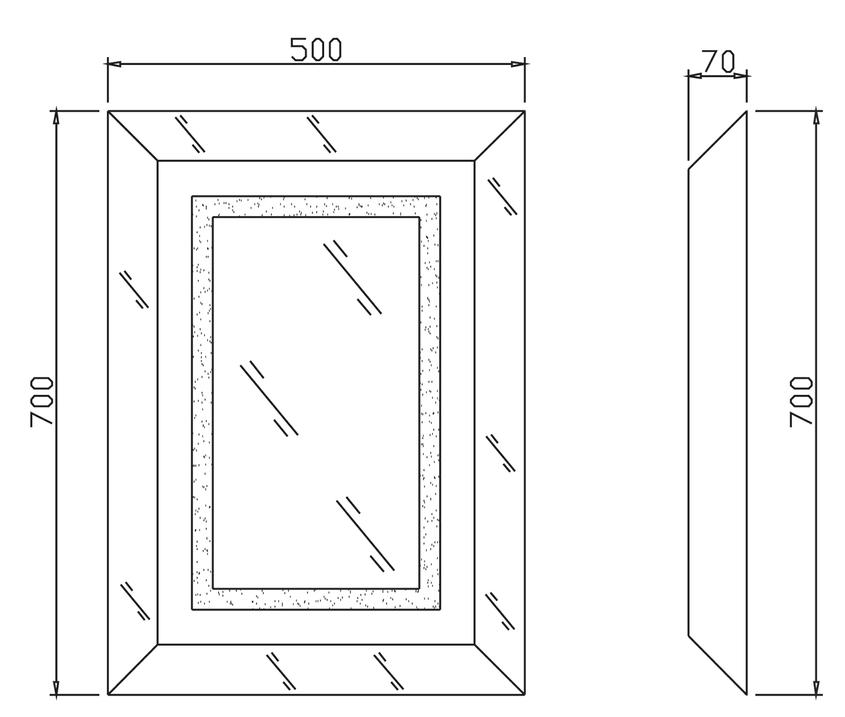 Tangent Touch Sensor Backlit LED Mirror 700x500 (Product Code: LQ033)
