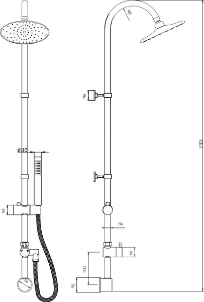 Hudson Reed Destiny Shower Kit