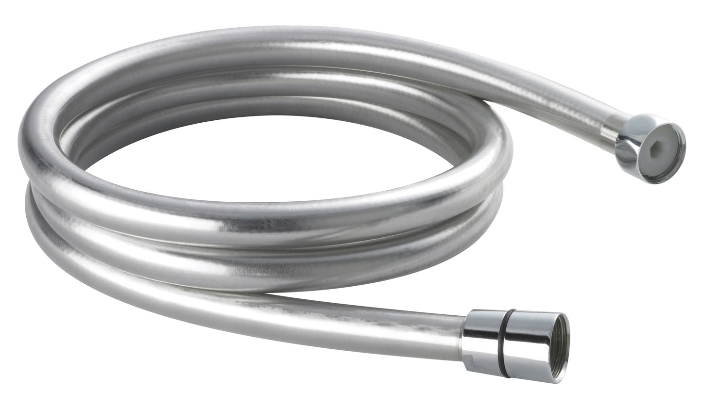 NUIE Smooth Silver Shower Flex