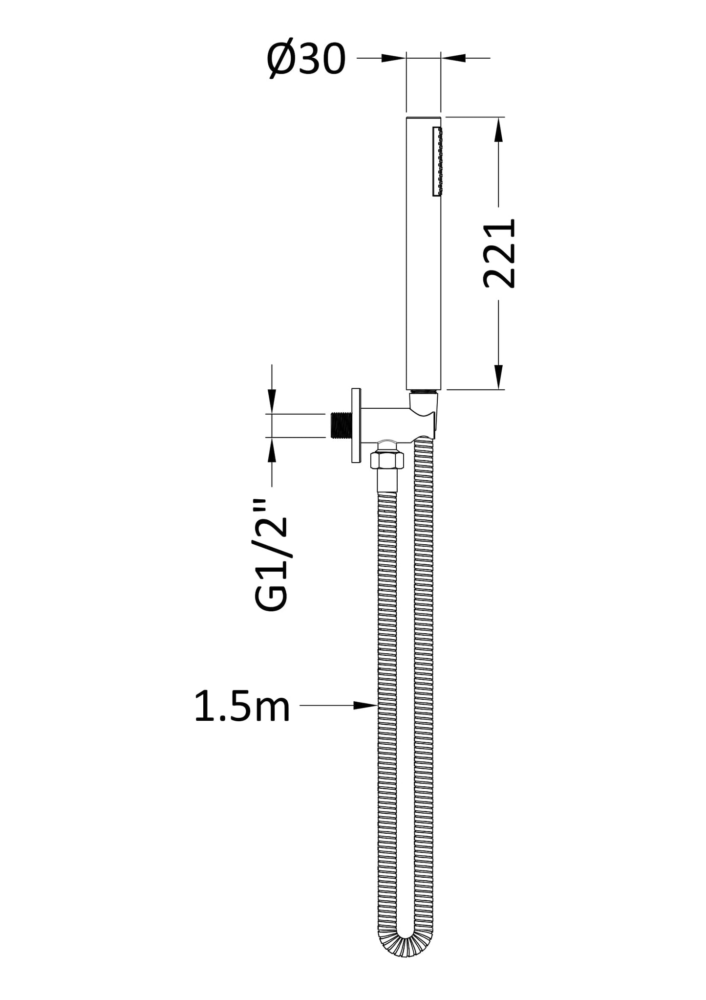 NUIE Outlet Elbow, Parking Bracket, Flex and Handset