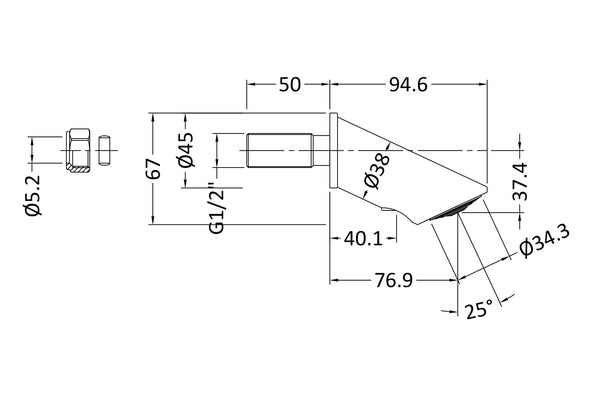 NUIE Concealed Anti-Vandal Fixed Head