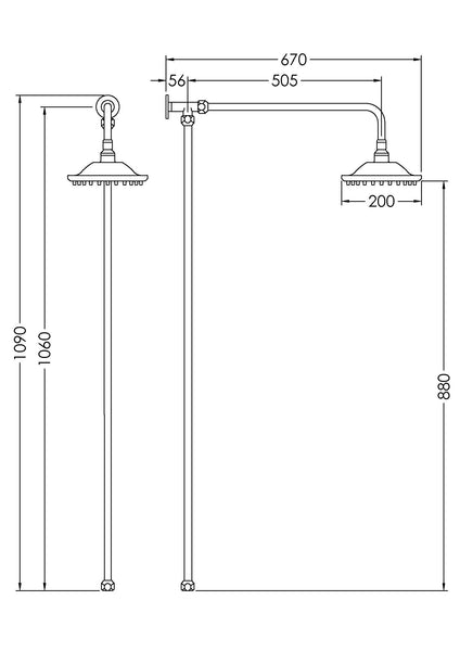 Hudson Reed Rigid Riser Kit
