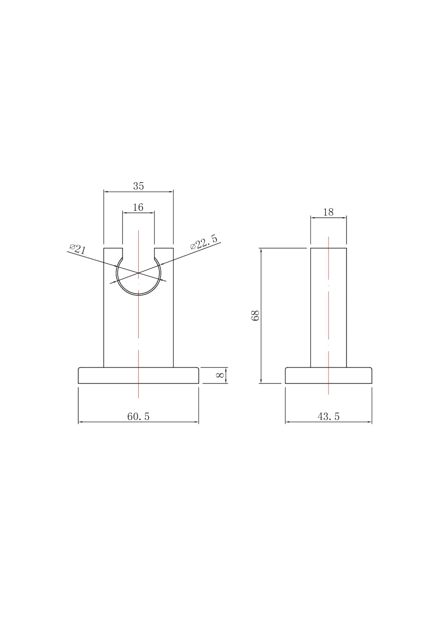 NUIE Wall Bracket