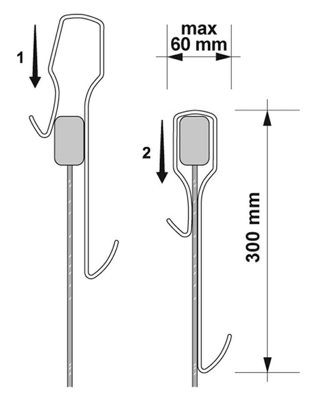 NUIE Enclosure Hook For Framed Enclosures