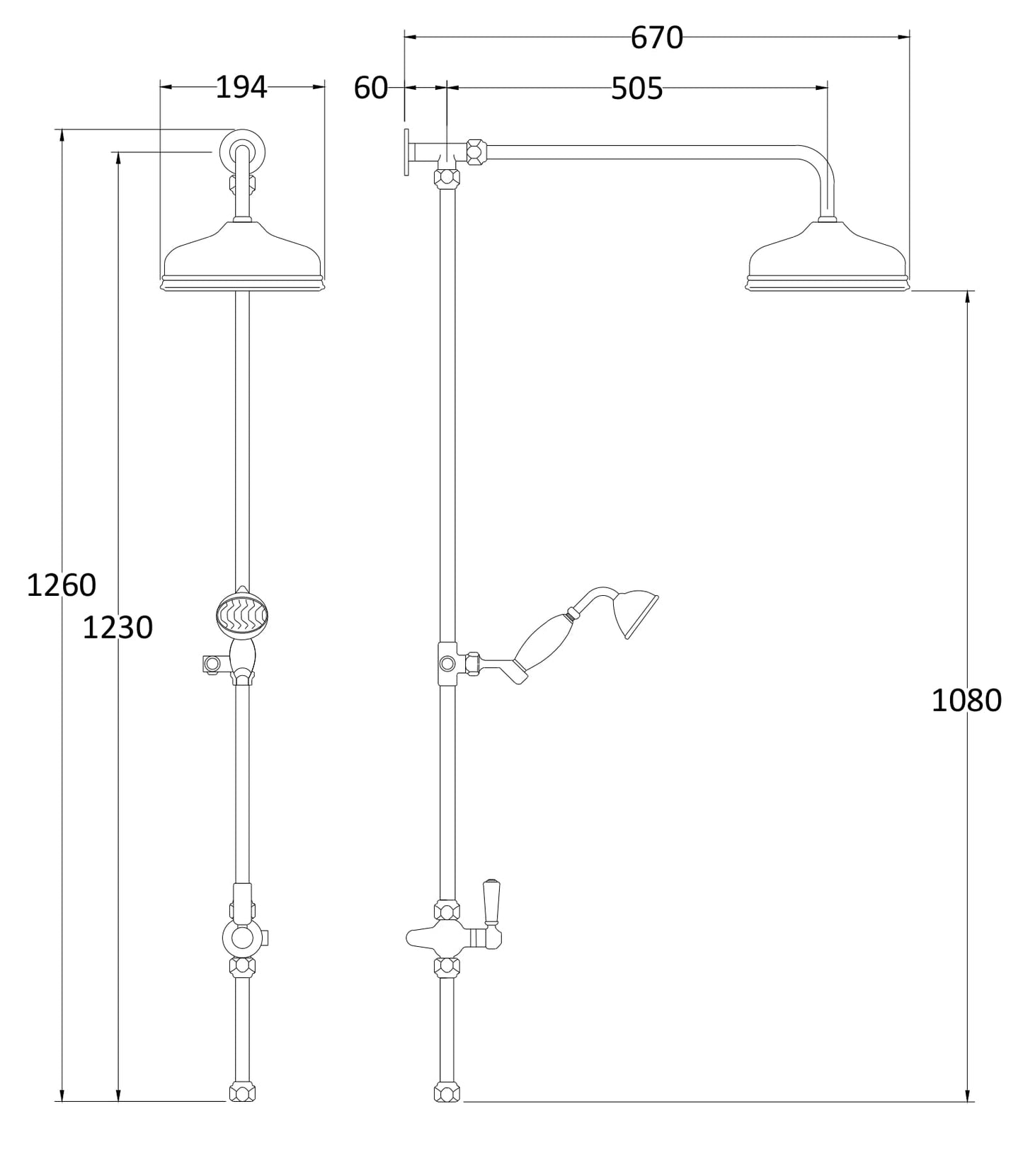 Hudson Reed Rigid Riser Kit