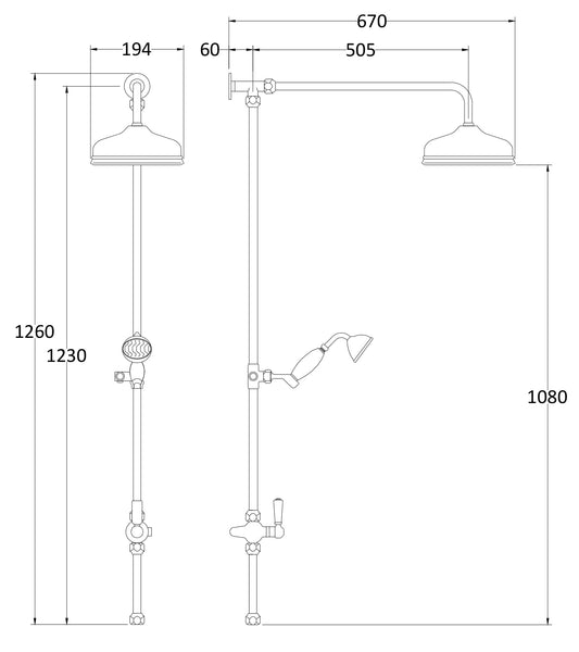 Hudson Reed Rigid Riser Kit