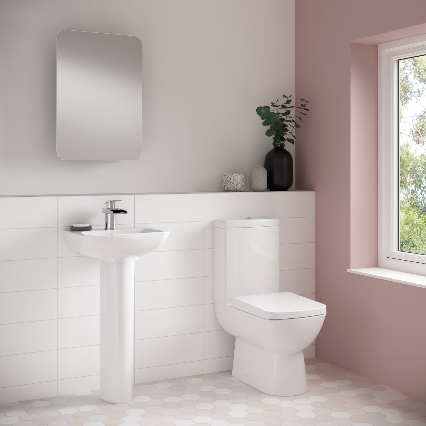 NUIE 450mm Basin & Pedestal