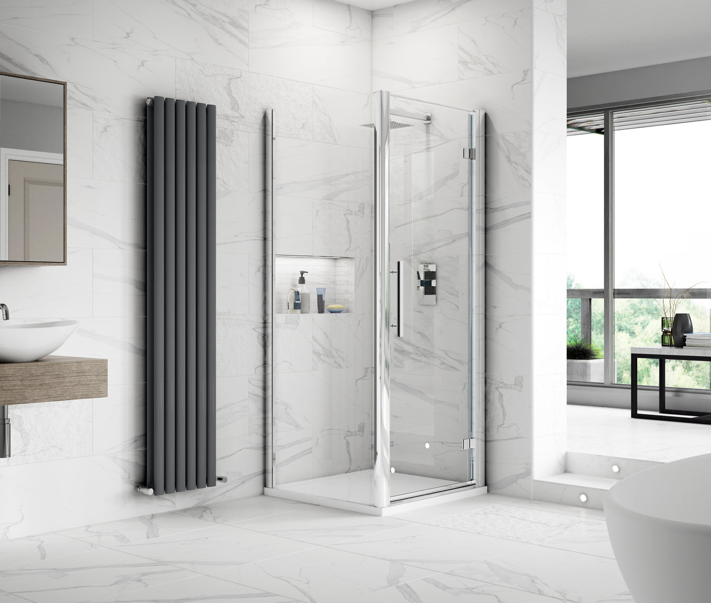 Hudson Reed Apex 900mm Hinged Door