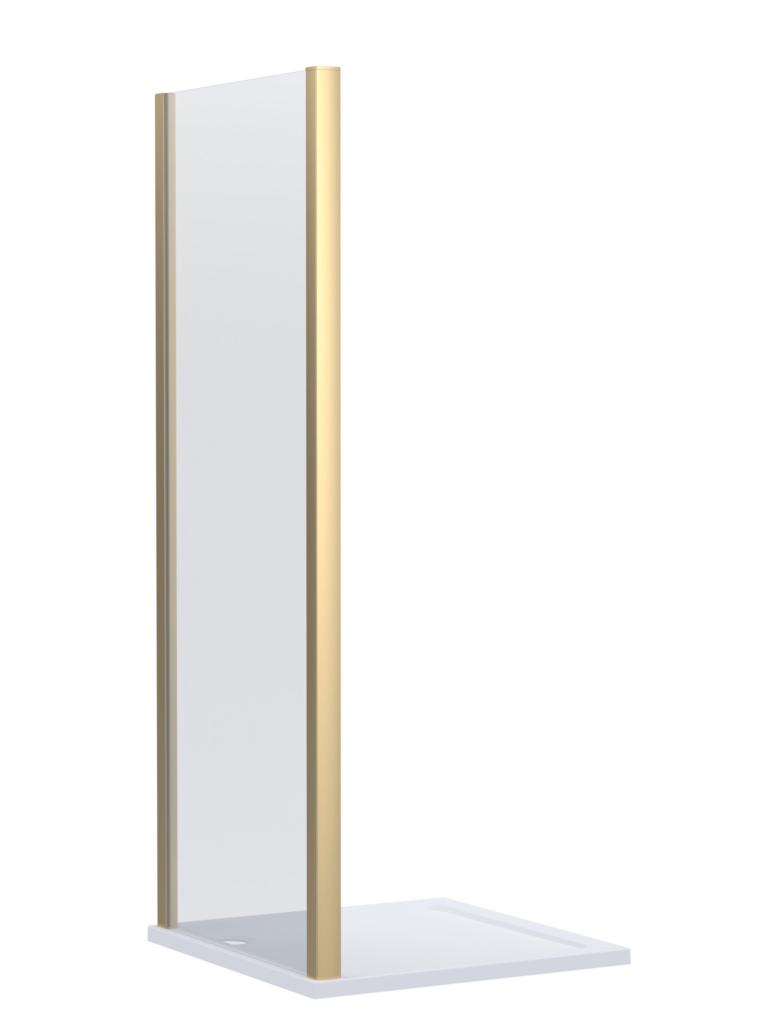 NUIE 800mm Side panel - Brushed Brass