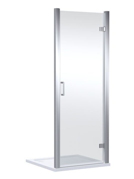 NUIE 900mm Hinged Shower Door- Chrome