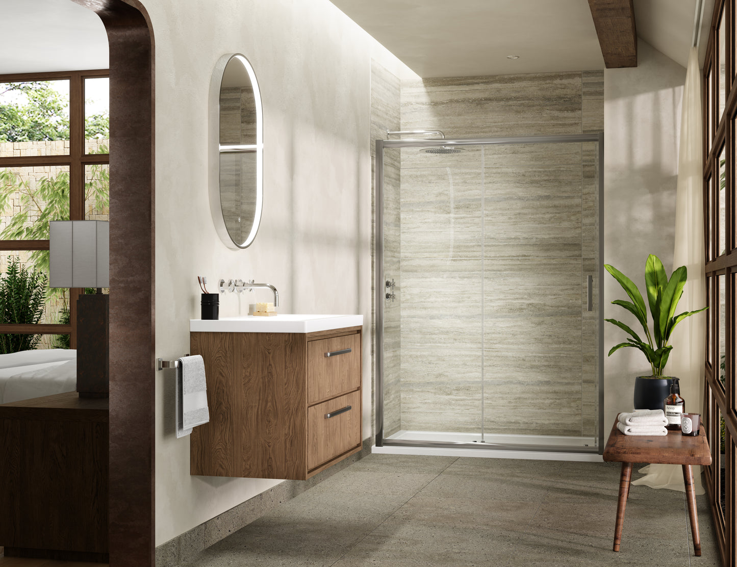 Hudson Reed Pacific 1700mm Single Sliding Door