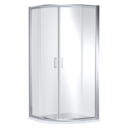 NUIE 1000mm x 1000mm Quadrant - Chrome