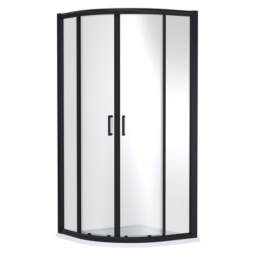 NUIE 1000mm x 1000mm Quadrant - Matt Black