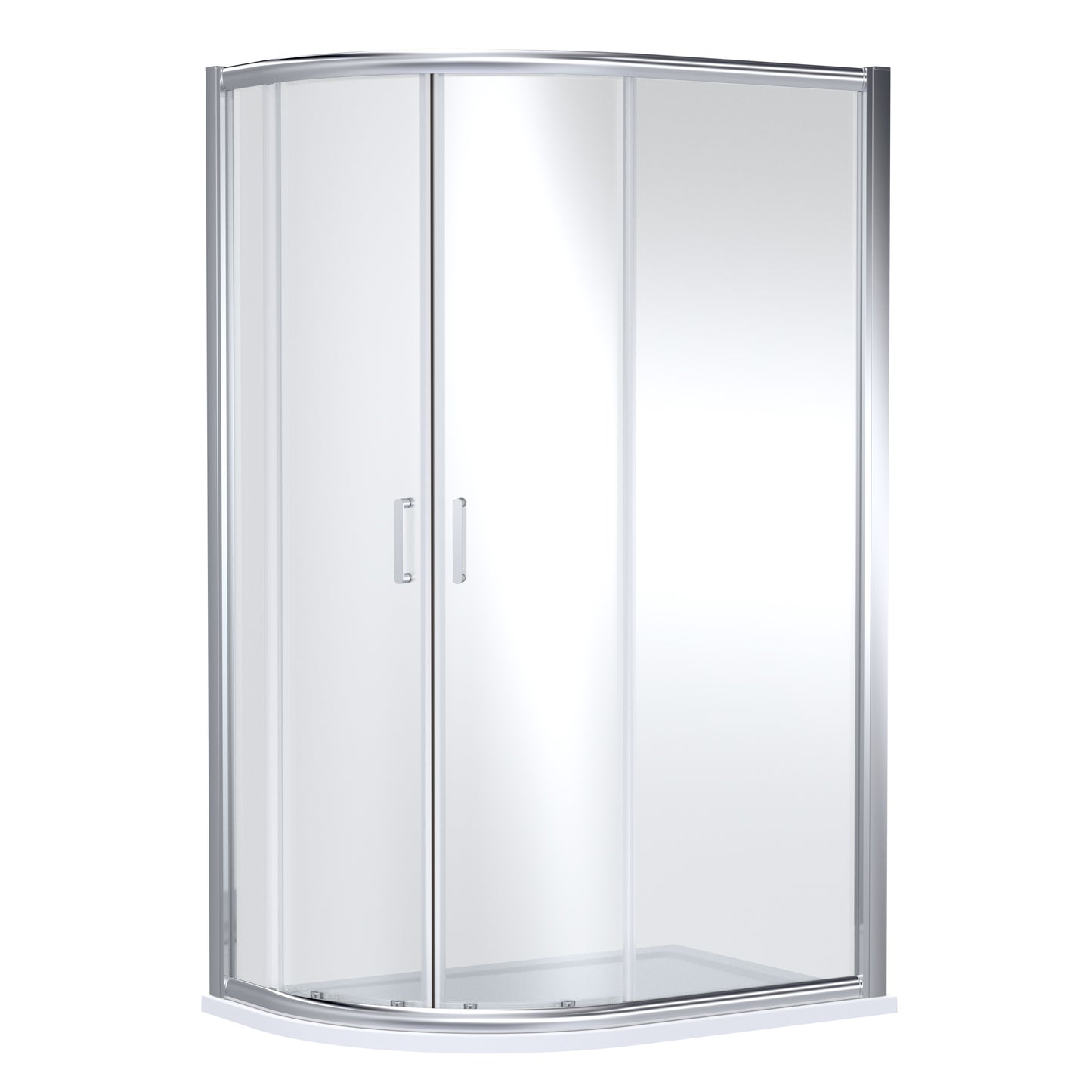 NUIE 1200mm x 800mm Offset Quadrant - Chrome