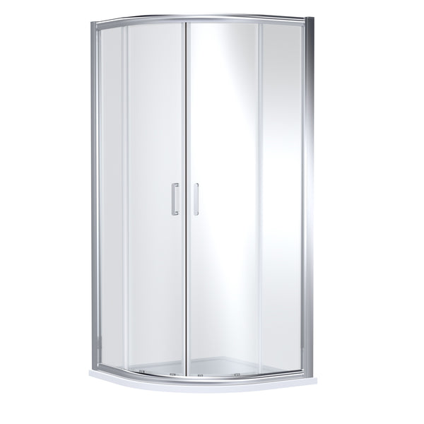 NUIE 900mm x 900mm Quadrant - Chrome