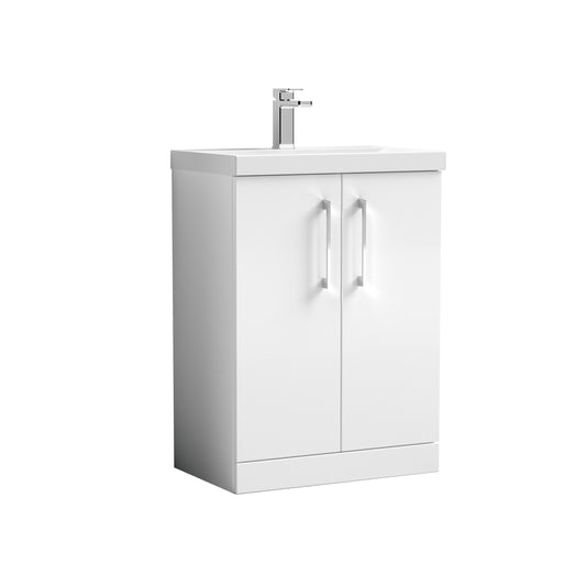 NUIE 600mm Floor Standing 2 Door Vanity & Basin 3