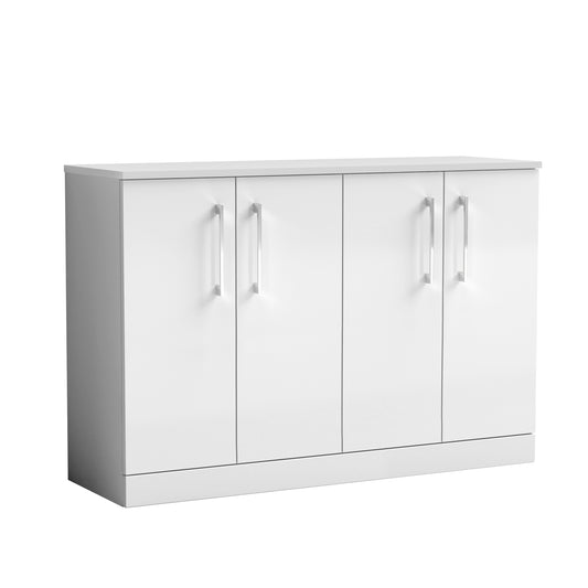 NUIE 1200mm Floor Standing 4 Door Vanity & Worktop