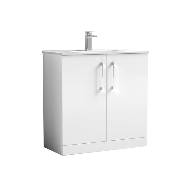 NUIE 800mm Floor Standing 2 Door Vanity & Basin 2