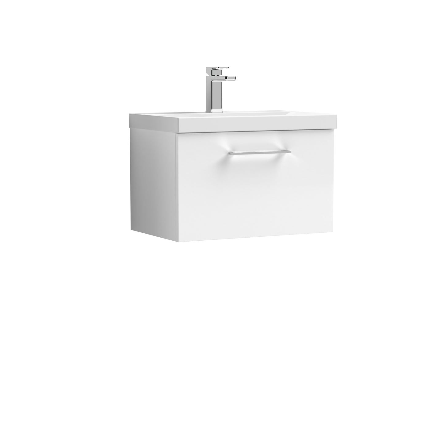 NUIE 600mm Wall Hung 1 Drawer Vanity & Basin 3