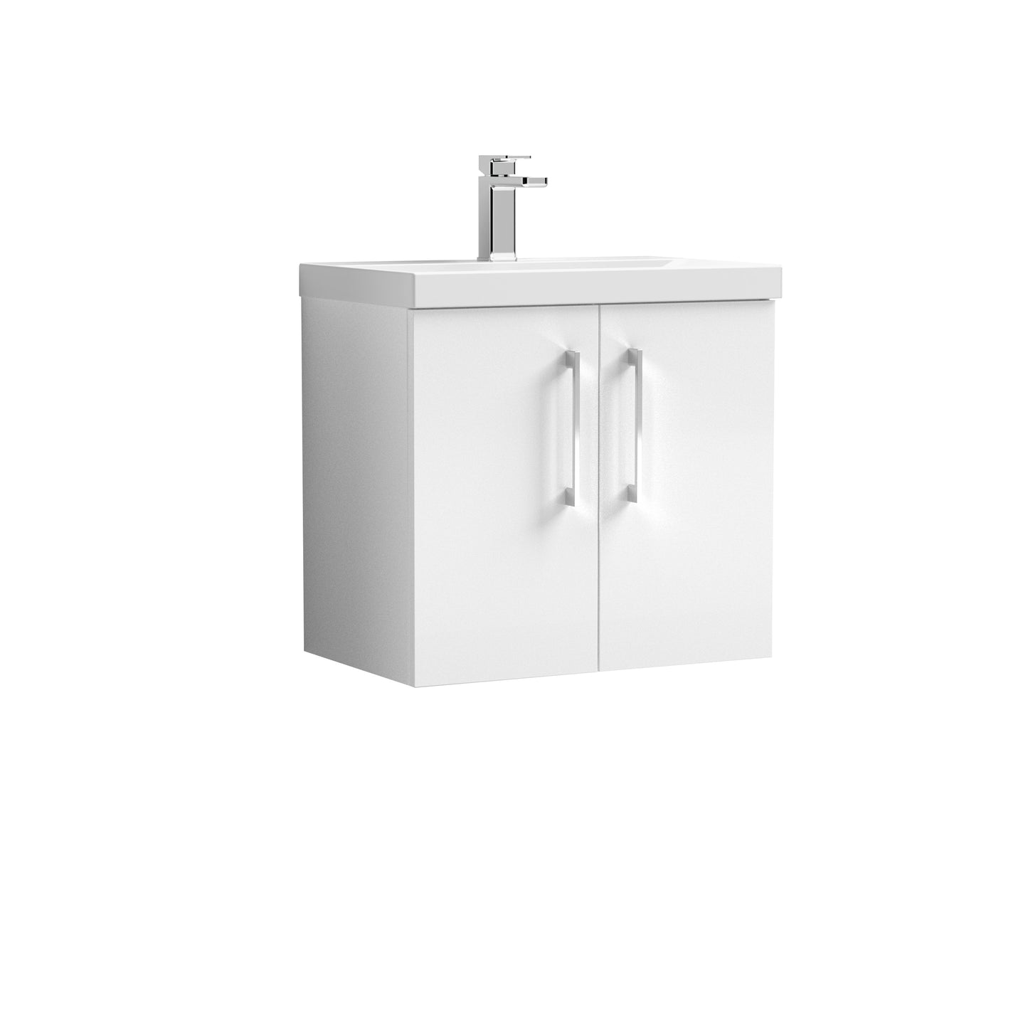 NUIE 600mm Wall Hung 2 Door Vanity & Basin 1