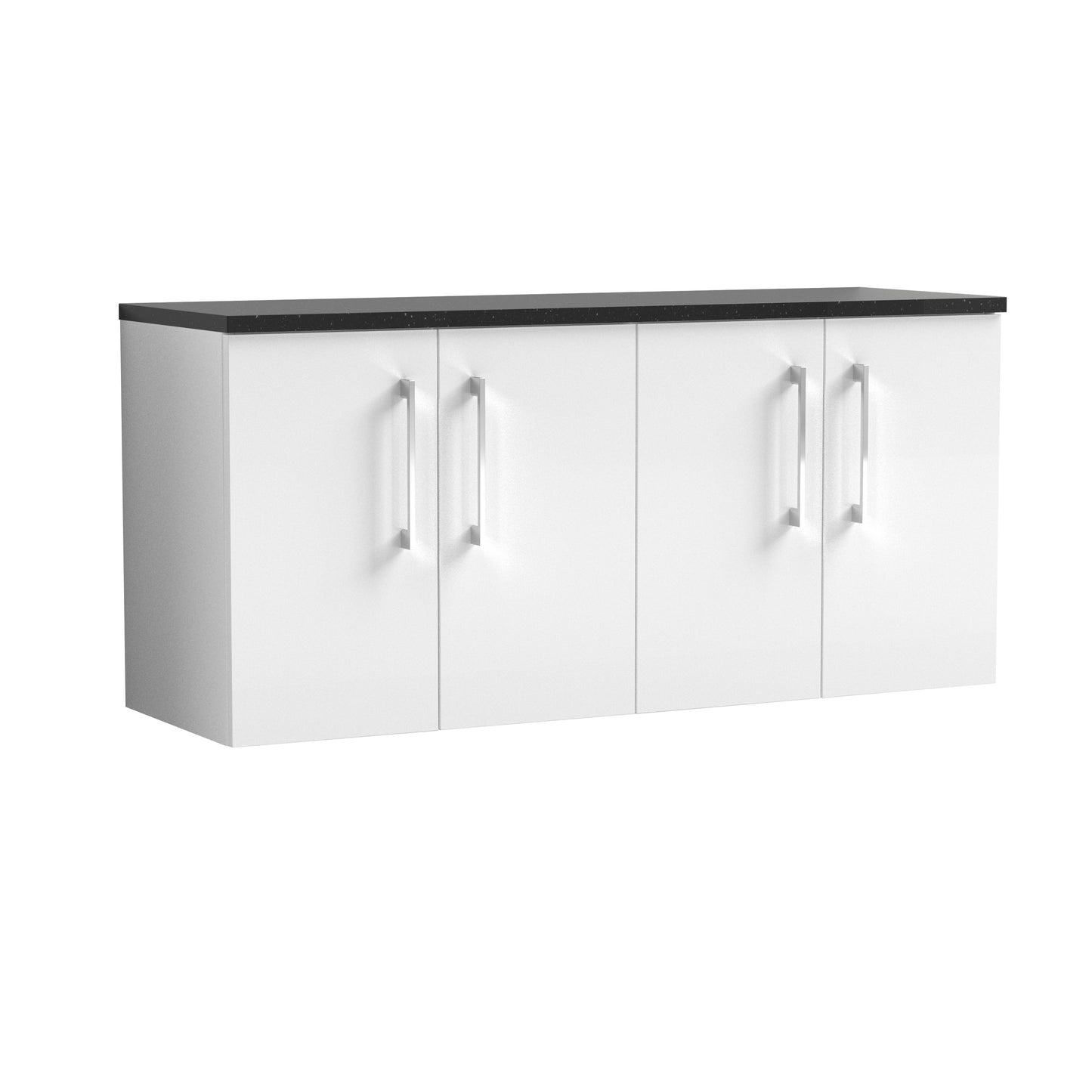 NUIE 1200mm Wall Hung 4-Door Vanity & Laminate Worktop