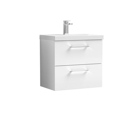 NUIE 600mm Wall Hung 2 Drawer Vanity & Basin 3