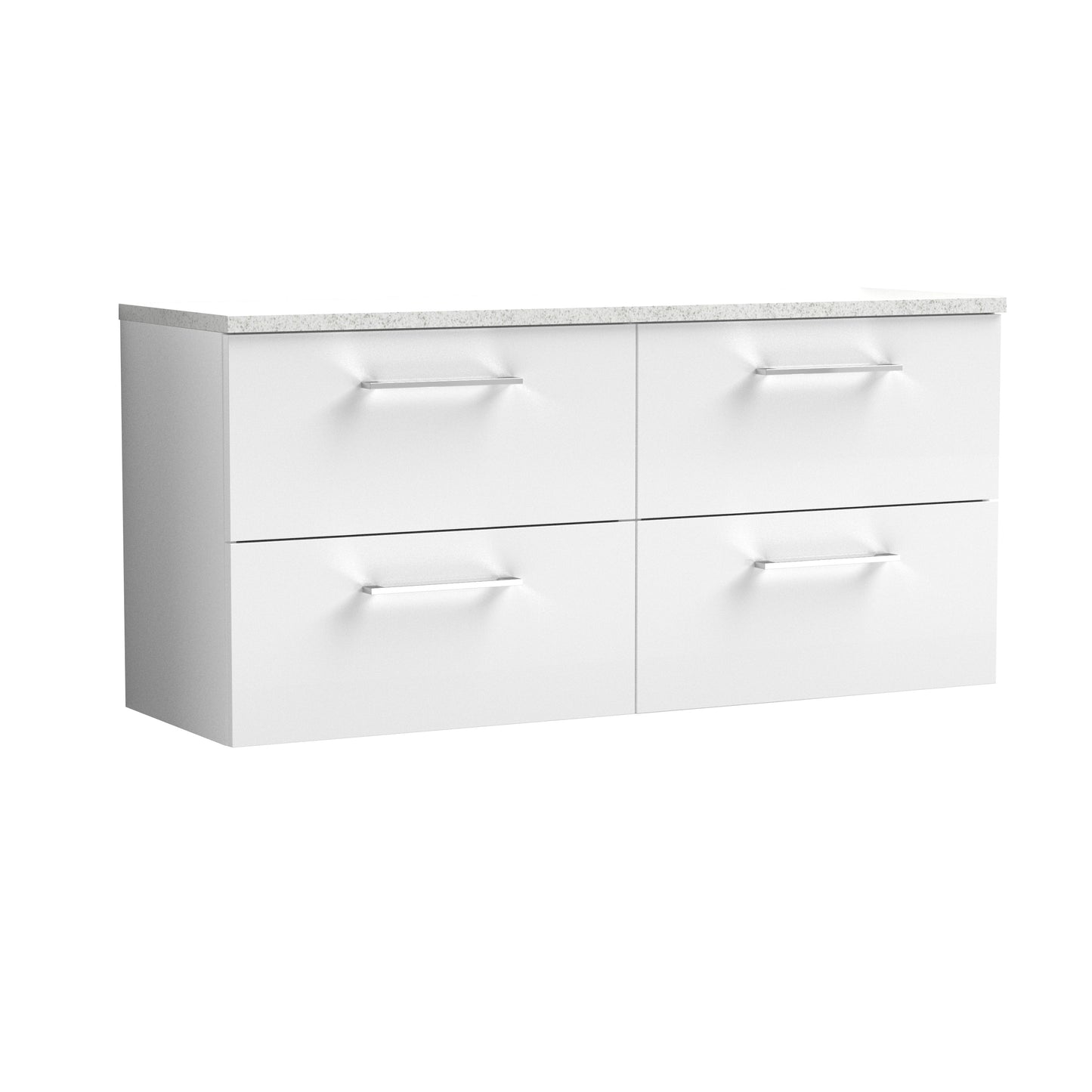 NUIE 1200mm Wall Hung 4-Drawer Vanity & Laminate Worktop