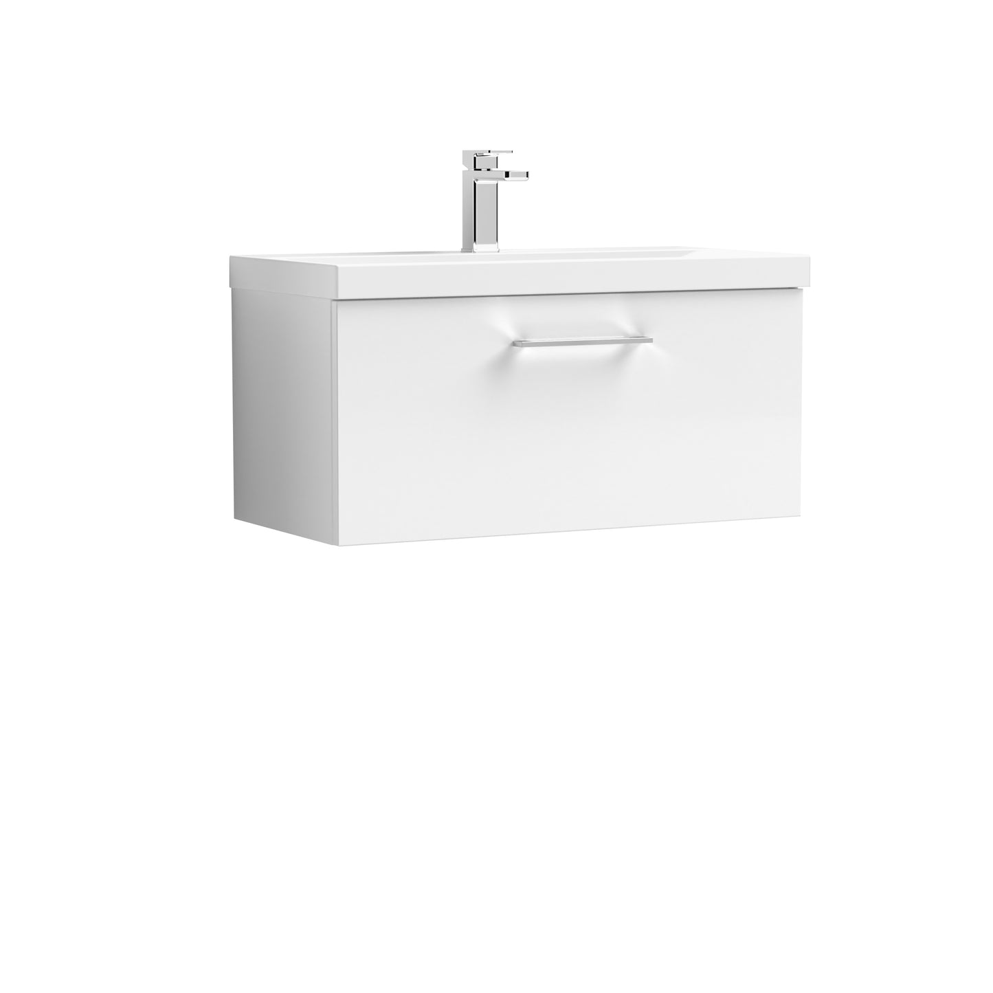 NUIE 800mm Wall Hung 1 Drawer Vanity & Basin 1
