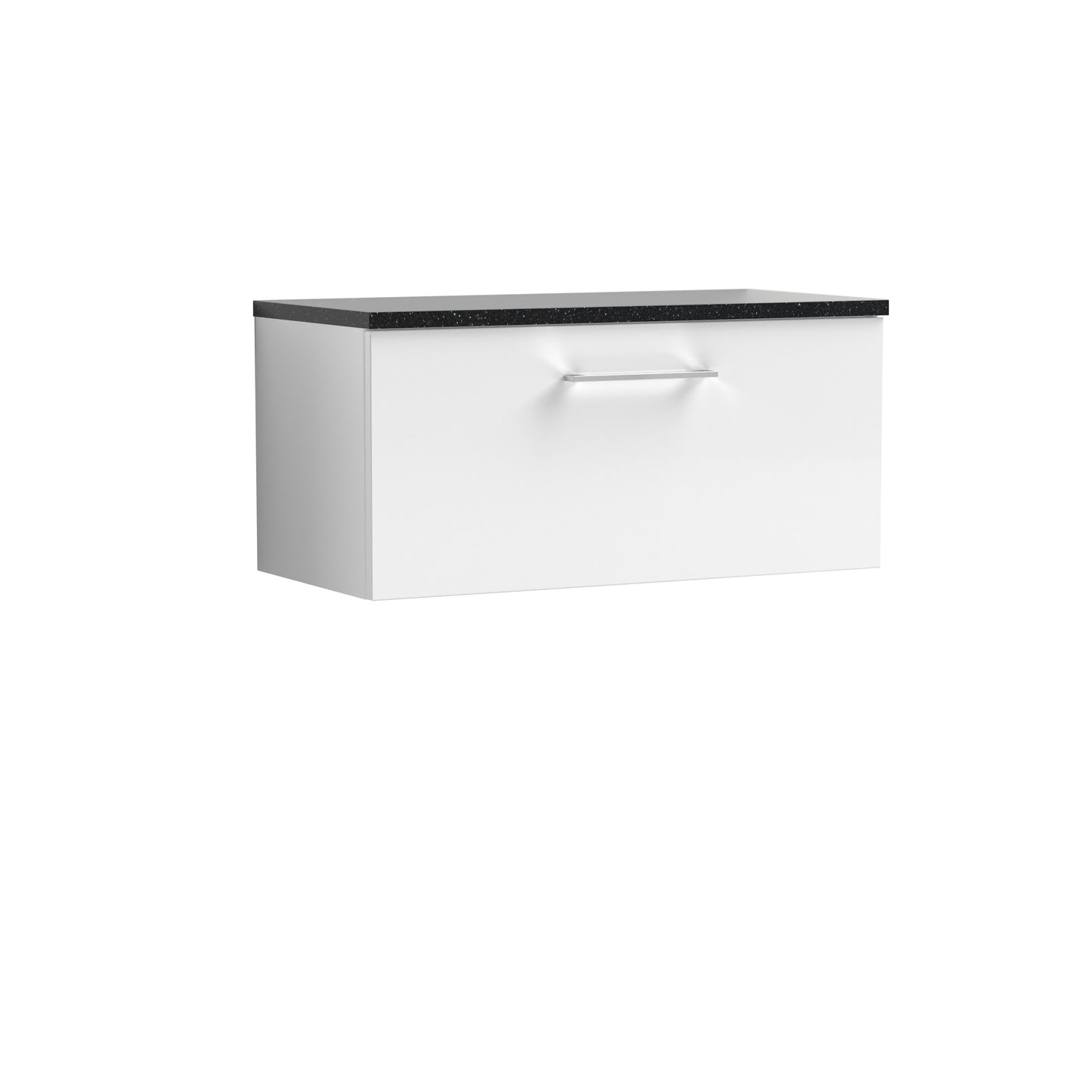 NUIE 800mm Wall Hung 1 Drawer Vanity & Laminate Top