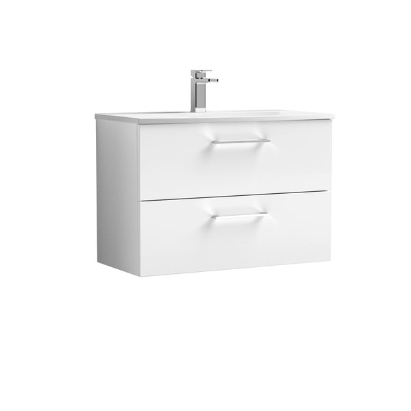 NUIE 800mm Wall Hung 2 Drawer Vanity & Basin 4