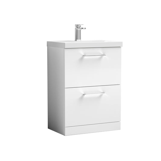 NUIE 600mm Floor Standing 2 Drawer Vanity & Basin 1
