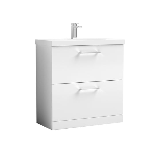 NUIE 800mm Floor Standing 2 Drawer Vanity & Basin 3