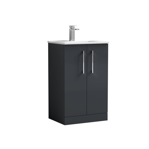 NUIE 500mm Floor Standing 2 Door Vanity & Basin 2