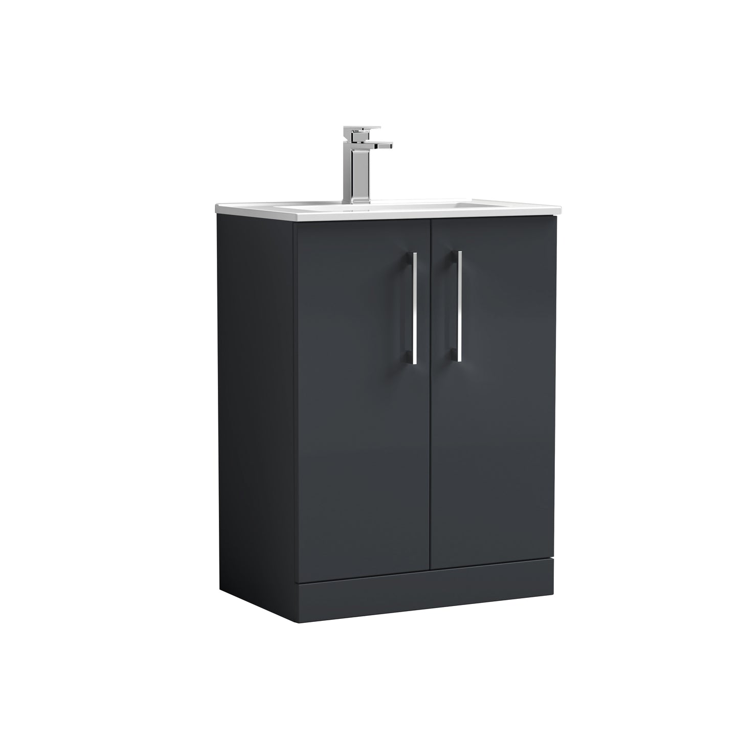 NUIE 600mm Floor Standing 2 Door Vanity & Basin 2