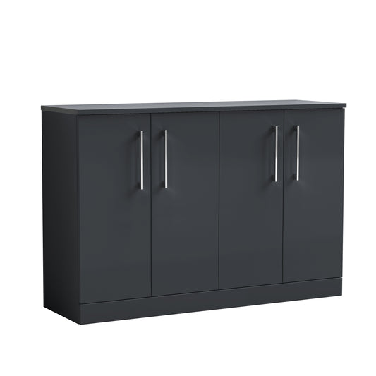 NUIE 1200mm Floor Standing 4 Door Vanity & Worktop