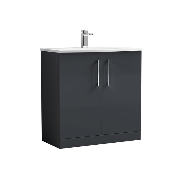 NUIE 800mm Floor Standing 2 Door Vanity & Basin 4