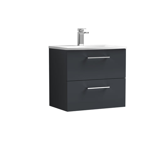NUIE 600mm Wall Hung 2 Drawer Vanity & Basin 4