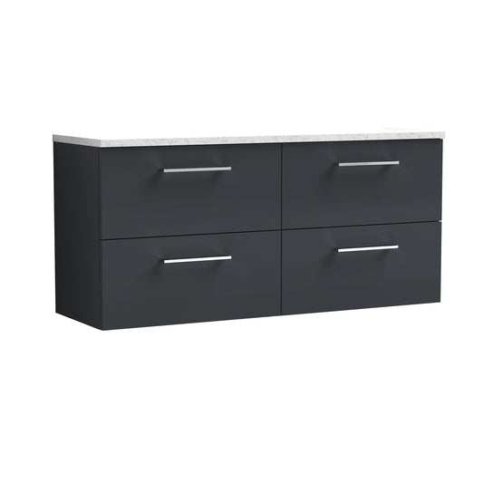 NUIE 1200mm Wall Hung 4-Drawer Vanity & Laminate Worktop