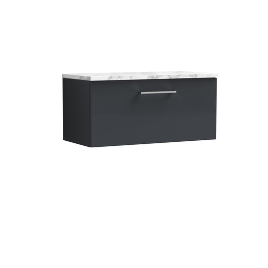 NUIE 800mm Wall Hung 1-Drawer Vanity & Laminate Worktop