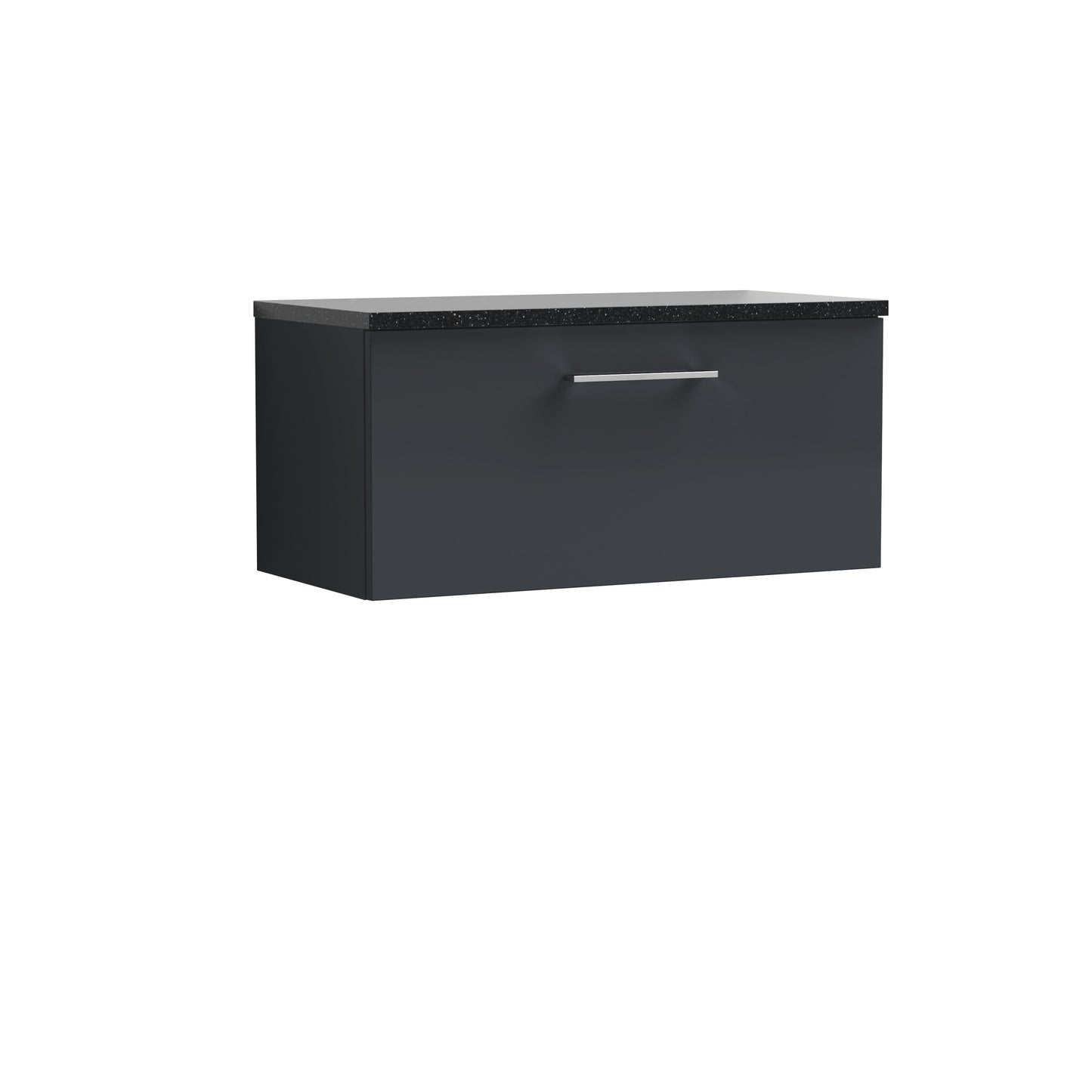 NUIE 800mm Wall Hung 1 Drawer Vanity & Laminate Top