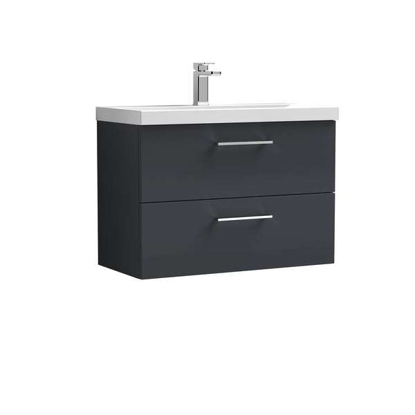 NUIE 800mm Wall Hung 2 Drawer Vanity & Basin 1