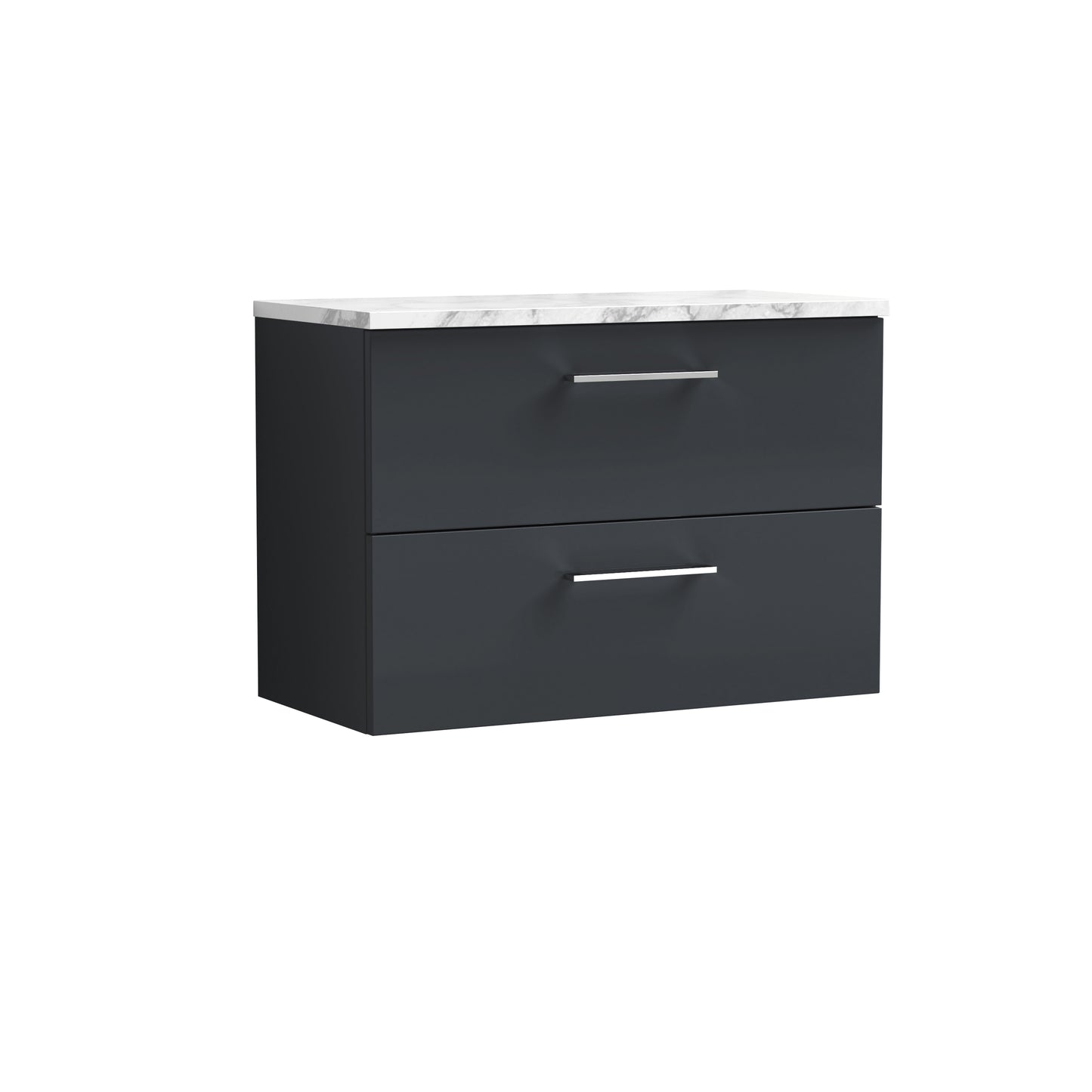 NUIE 800mm Wall Hung 2-Drawer Vanity & Laminate Worktop