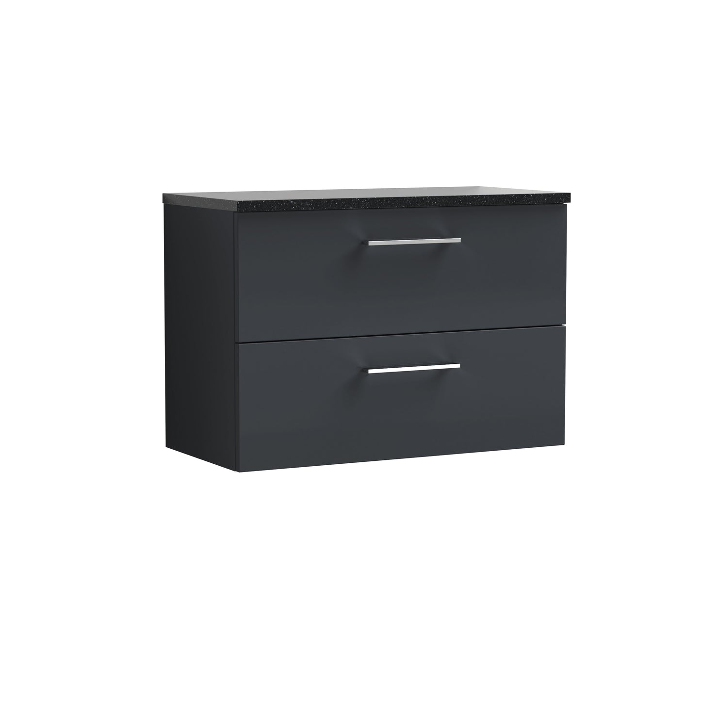 NUIE 800mm Wall Hung 2 Drawer Vanity & Laminate Top