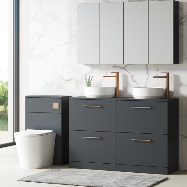 NUIE 1200mm Floor Standing 4 Drawer Vanity & Worktop