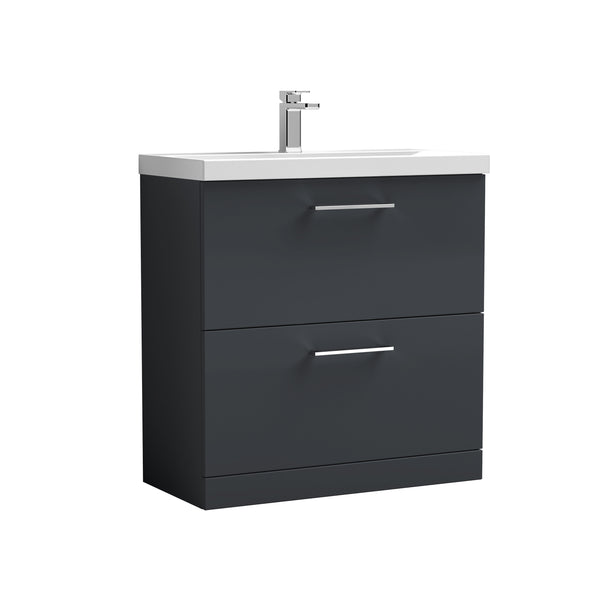 NUIE 800mm Floor Standing 2 Drawer Vanity & Basin 1