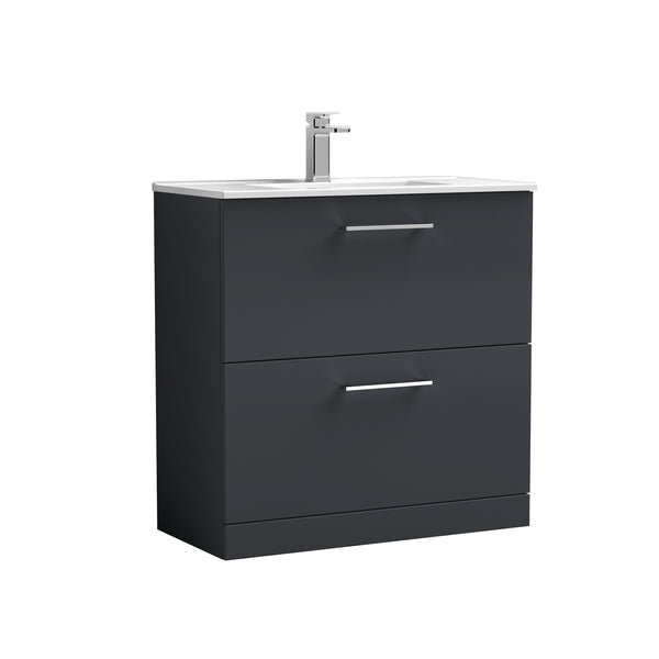 NUIE 800mm Floor Standing 2 Drawer Vanity & Basin 2